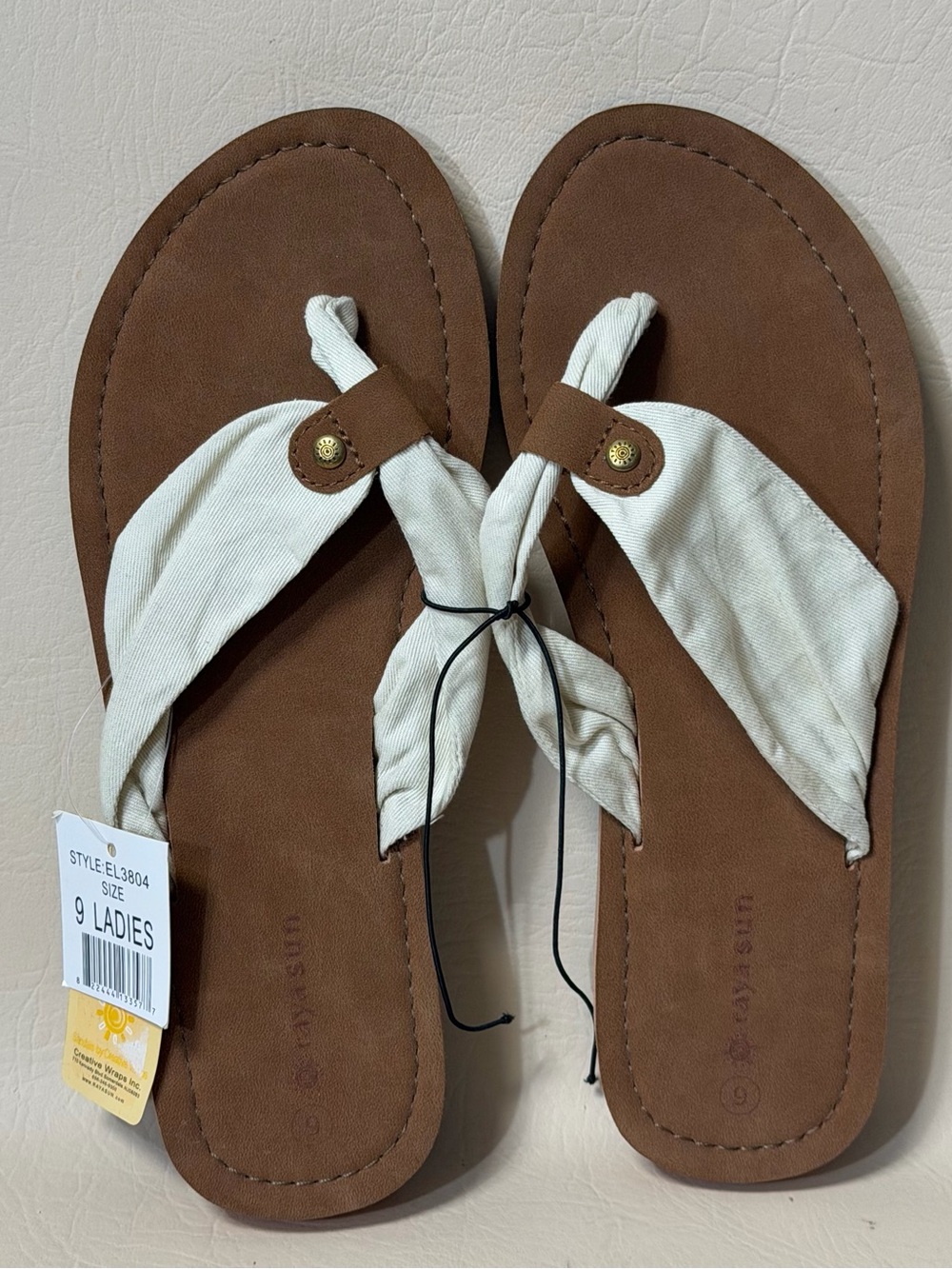 Raya Sun women's casual thong sandals in size 9 New